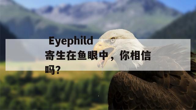  Eyephild 寄生在鱼眼中，你相信吗？